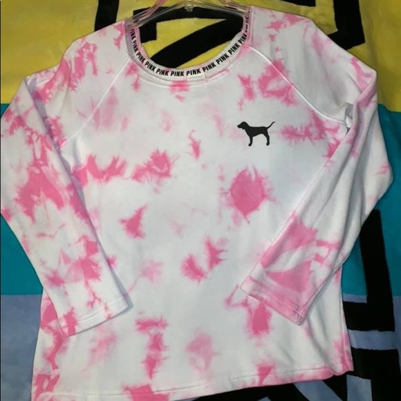 PINK Victoria's Secret Tops - ❌❌SOLD❌❌VS PINK size S tie dye off shoulder